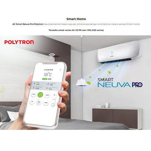 Polytron AC Wall Mounted Split Standard Smart Neuva Pro 2 PK - PAC18VZS